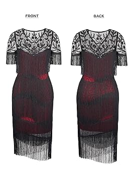 Amazon.com: SWEETV 1920s Vintage Flapper Dress for Women